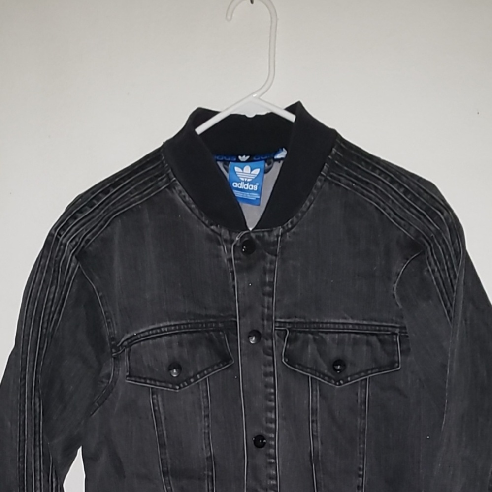 All gray Adidas Jean jacket
